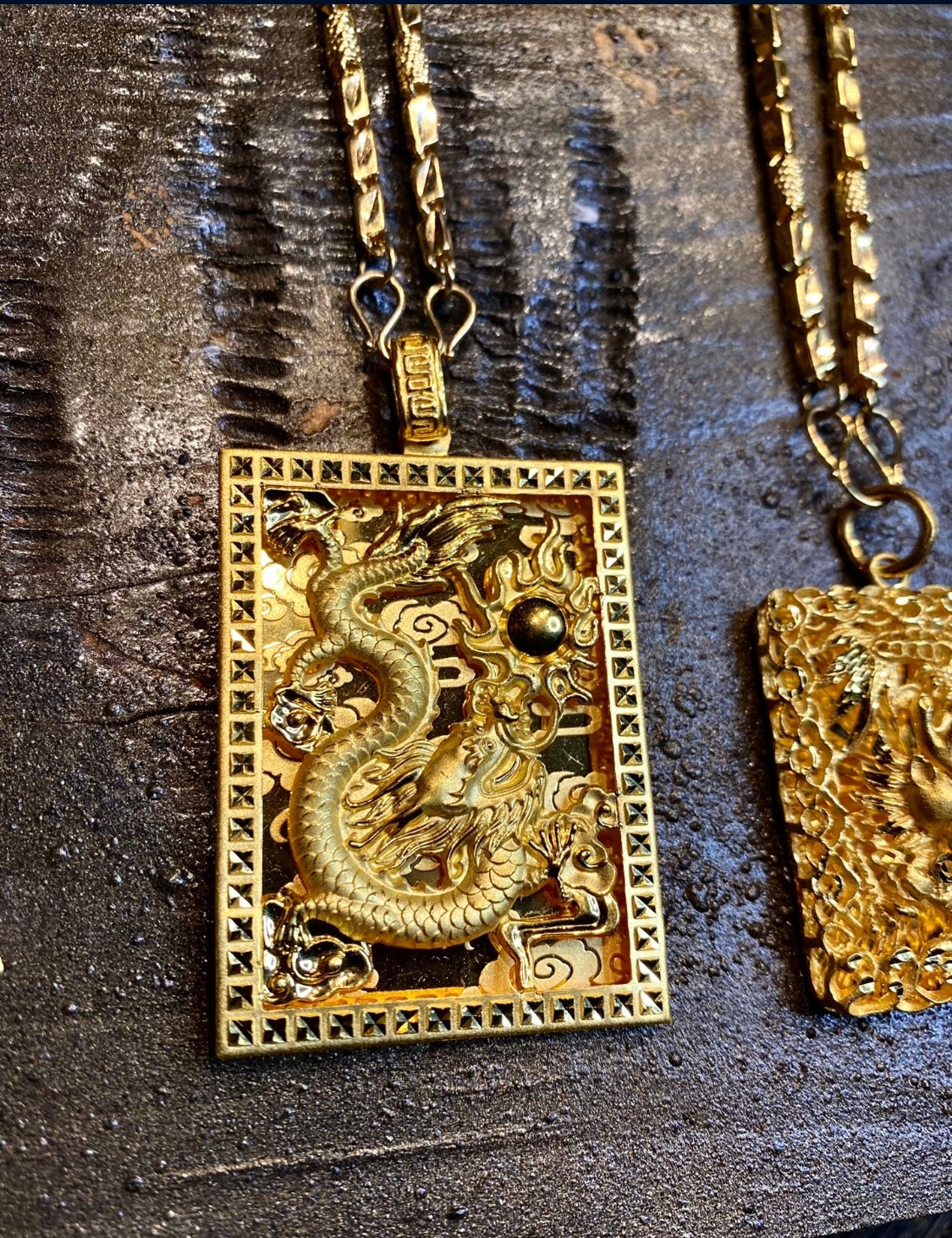 24k Dragon Pendant
