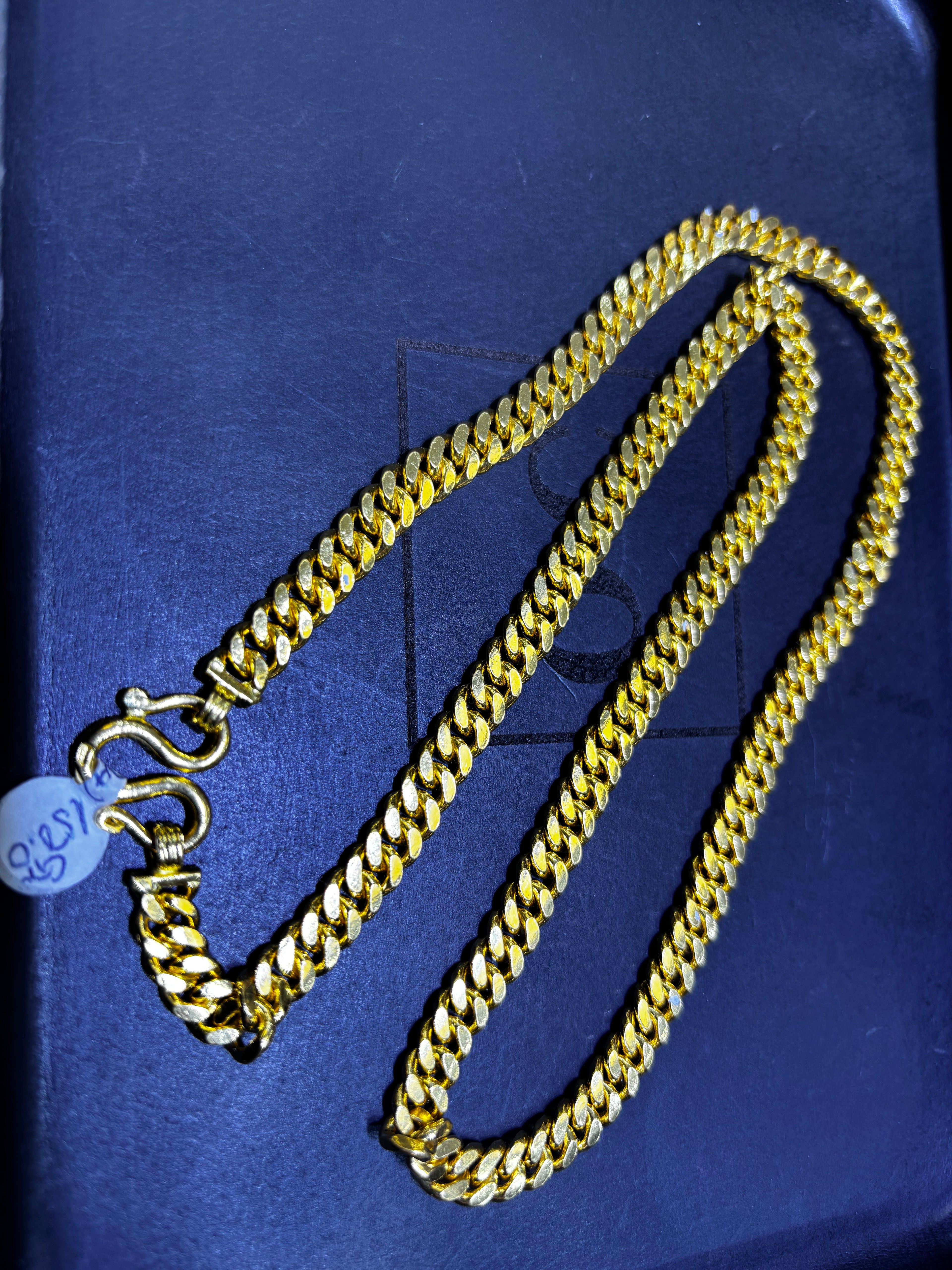 24k Flat Cuban Link Chain