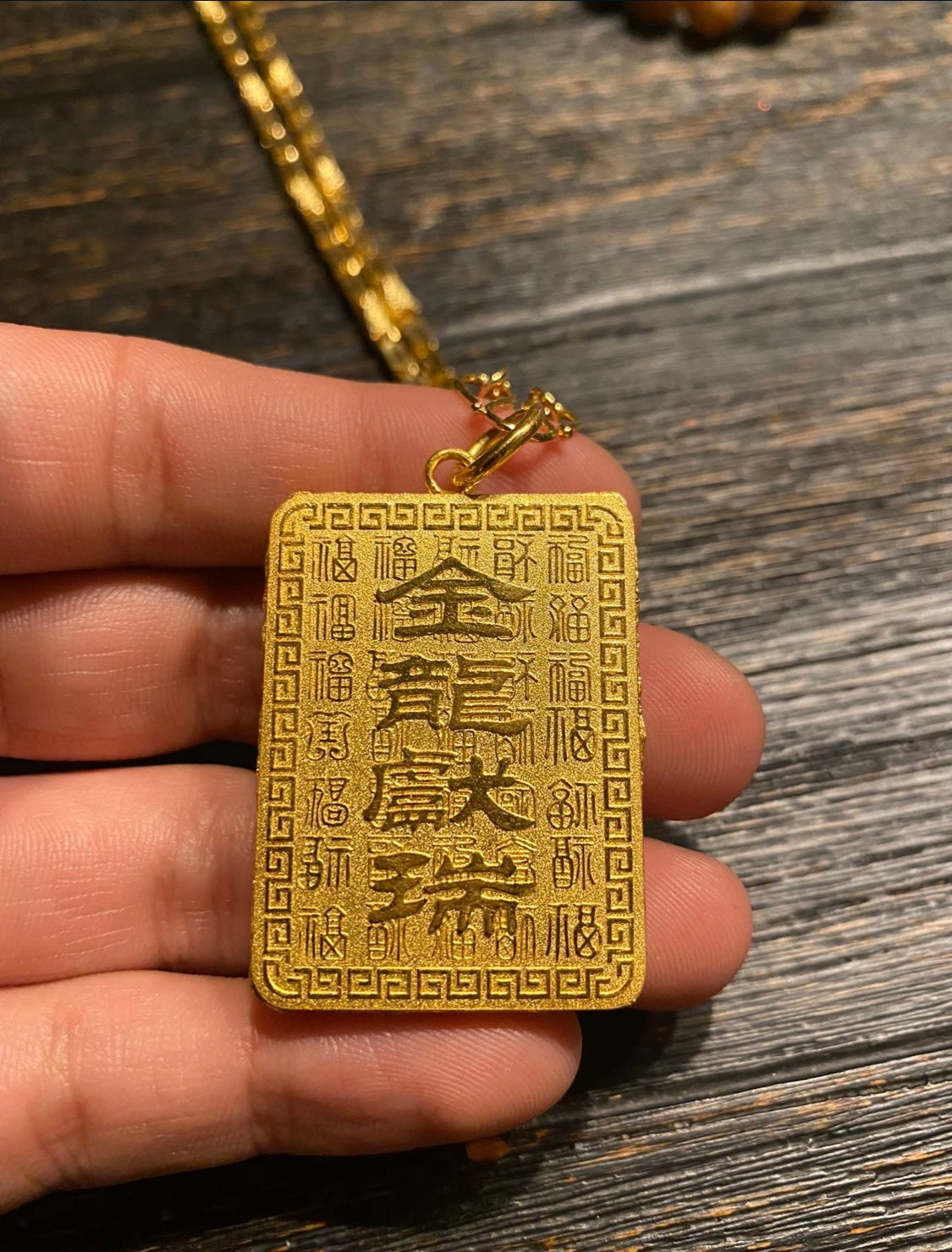 24k Dragon Pendant