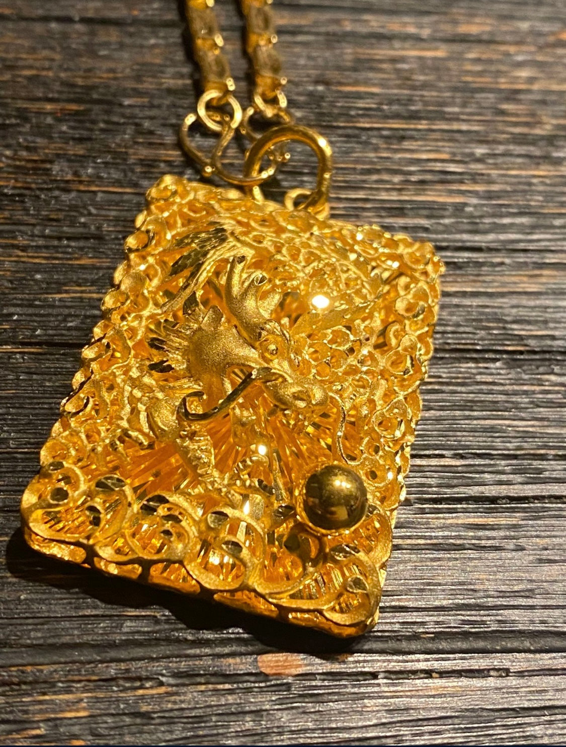 24k Dragon Pendant