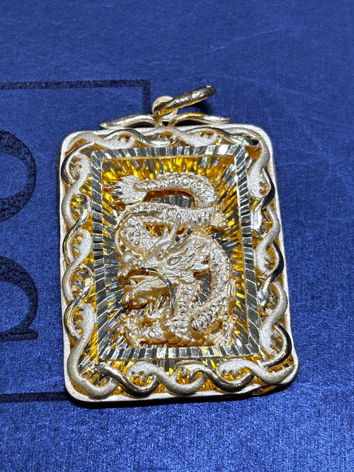 24k Dragon Pendant