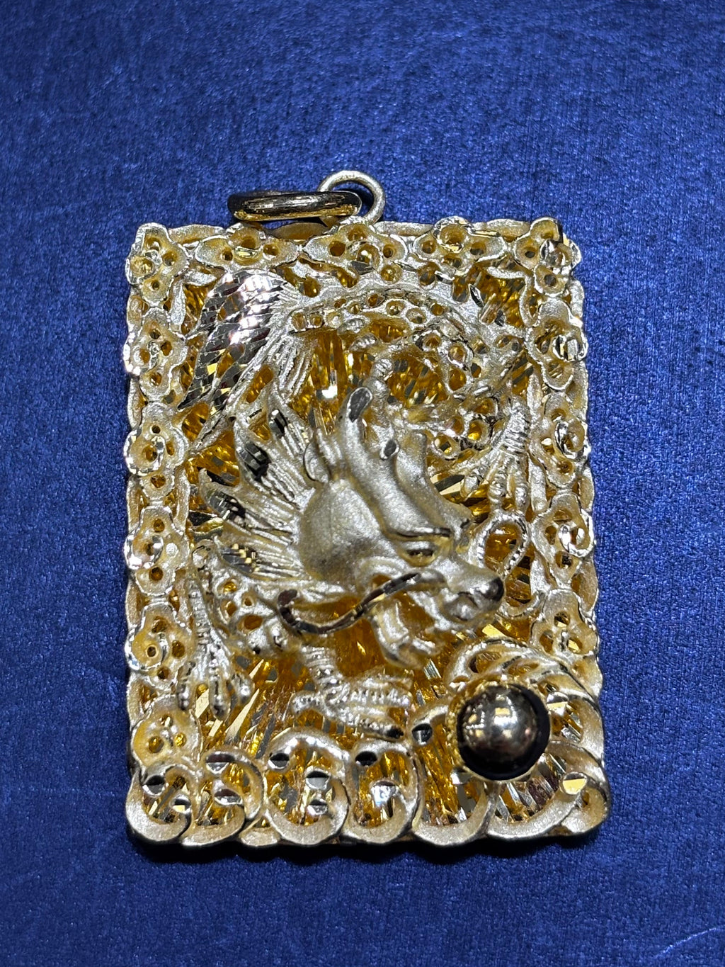 24kt Dragon Pendant