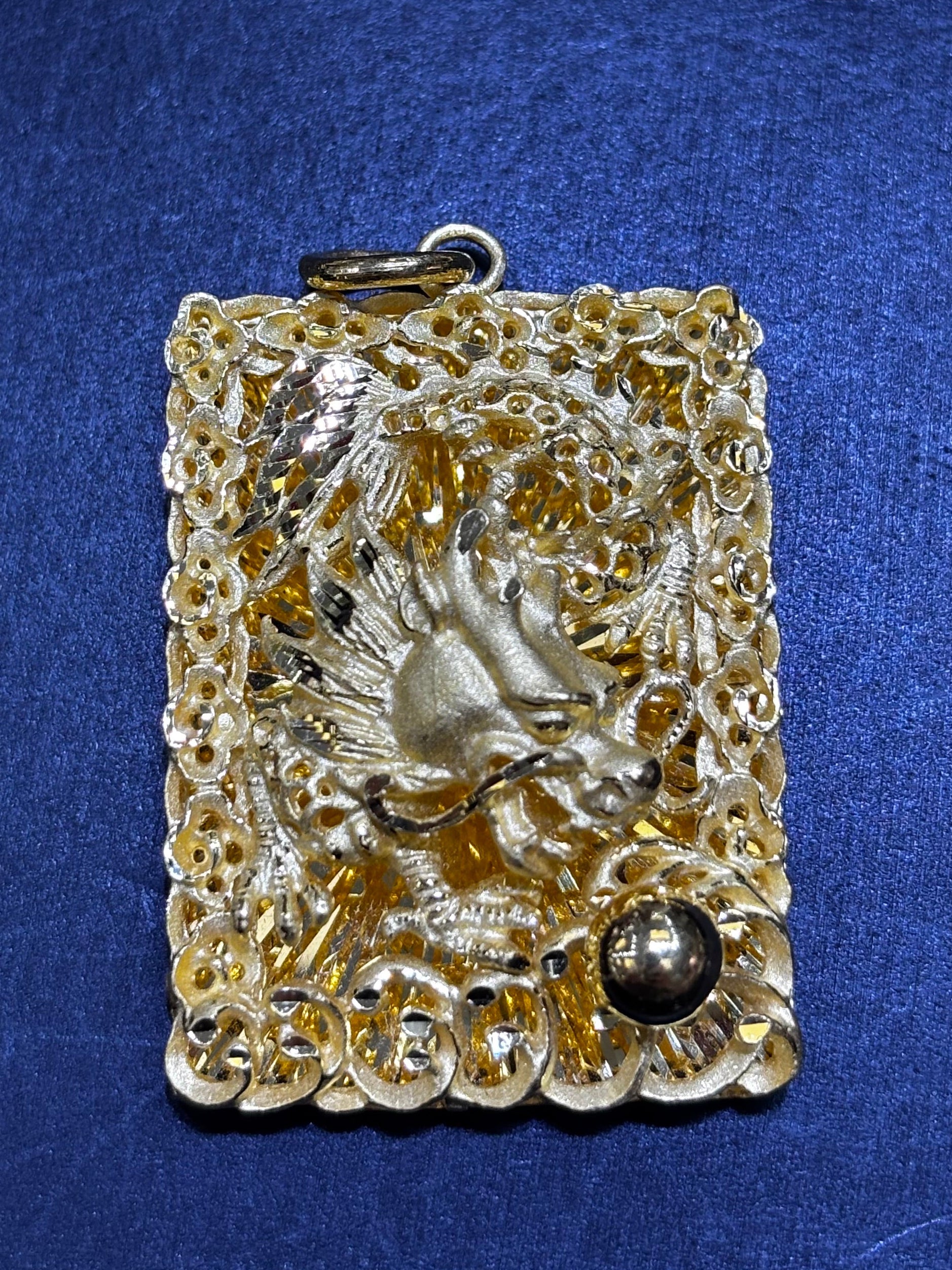 24kt Dragon Pendant