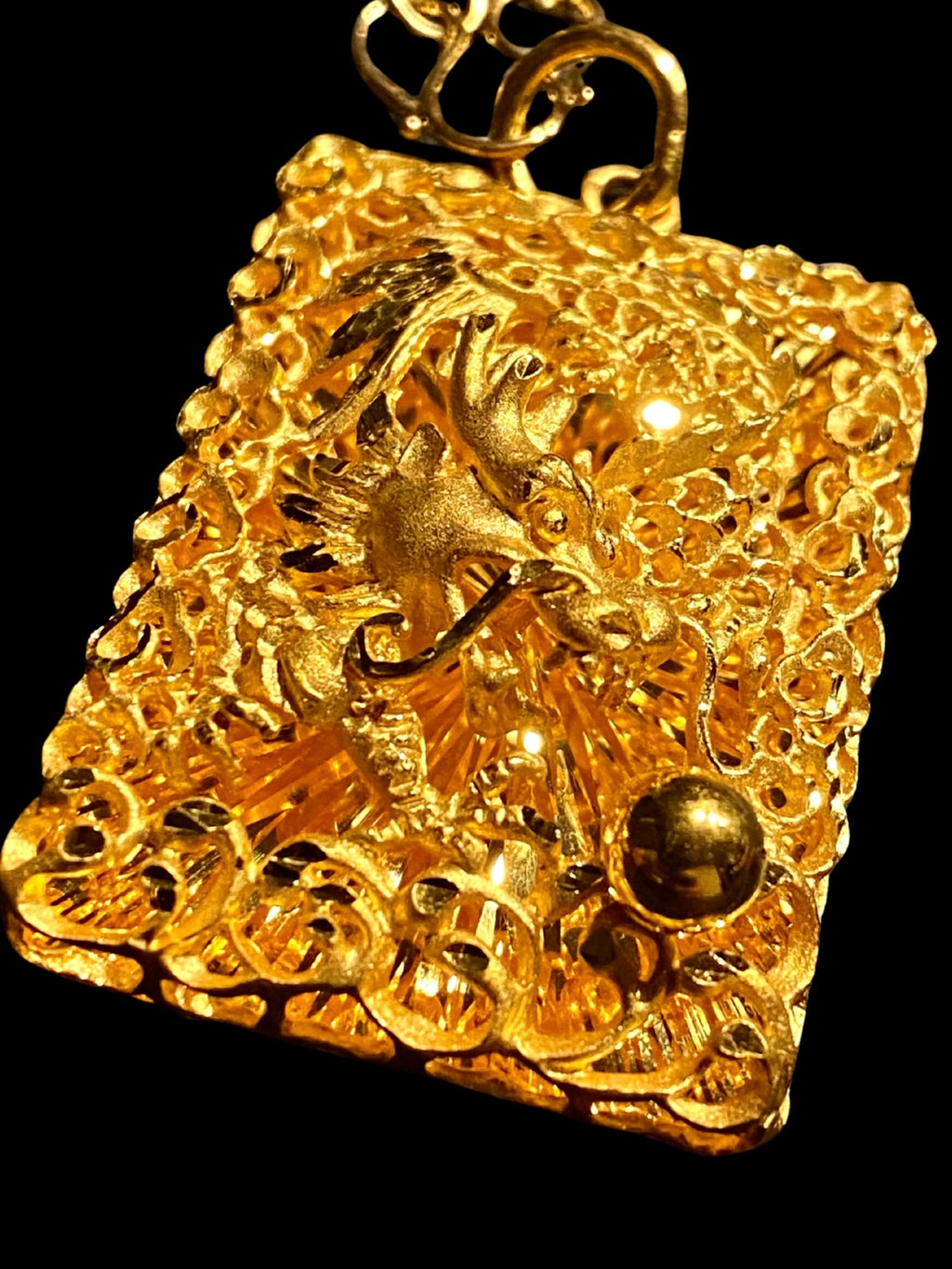 24k Dragon Pendant