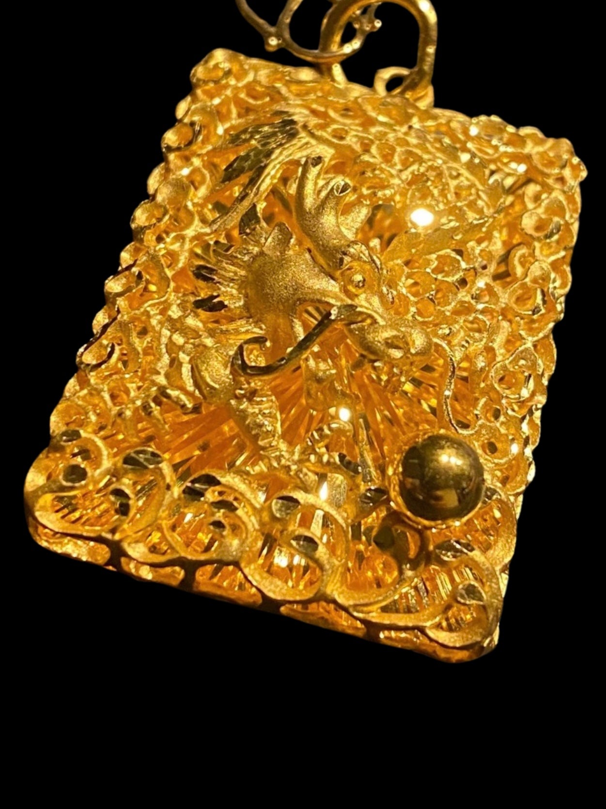 24k Dragon Pendant