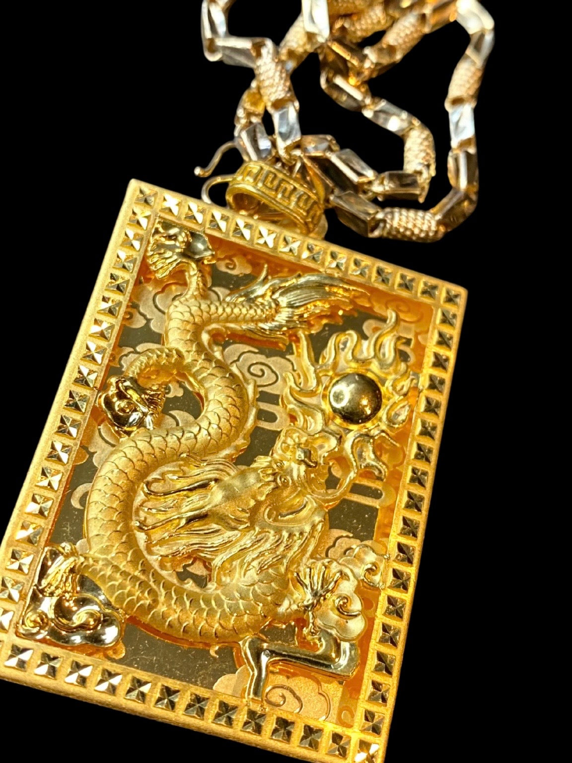 24k Dragon Pendant