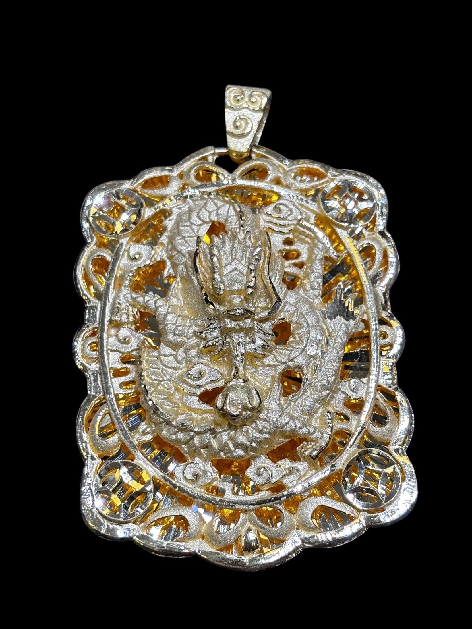 24k Dragon Pendant